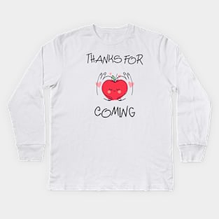 Vegan Gift Minimalist tomatoes Kids Long Sleeve T-Shirt